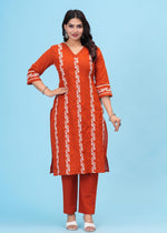 Pure cotton fully embroidered suit set