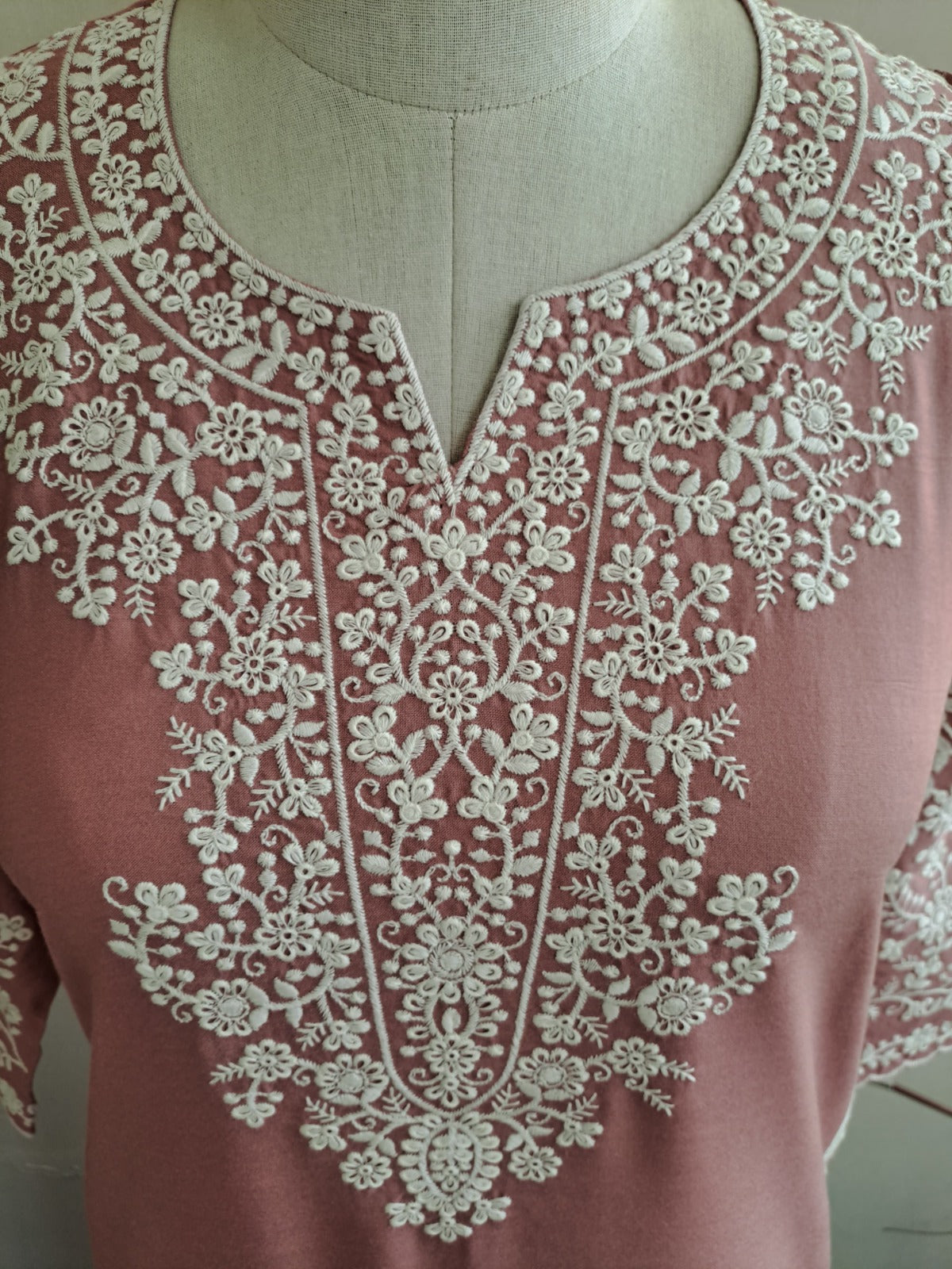 Pure cotton fully embroidered suit set