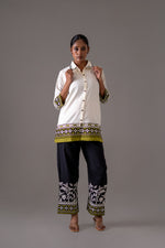 Pretty muslin lining embroidered designer co ord set