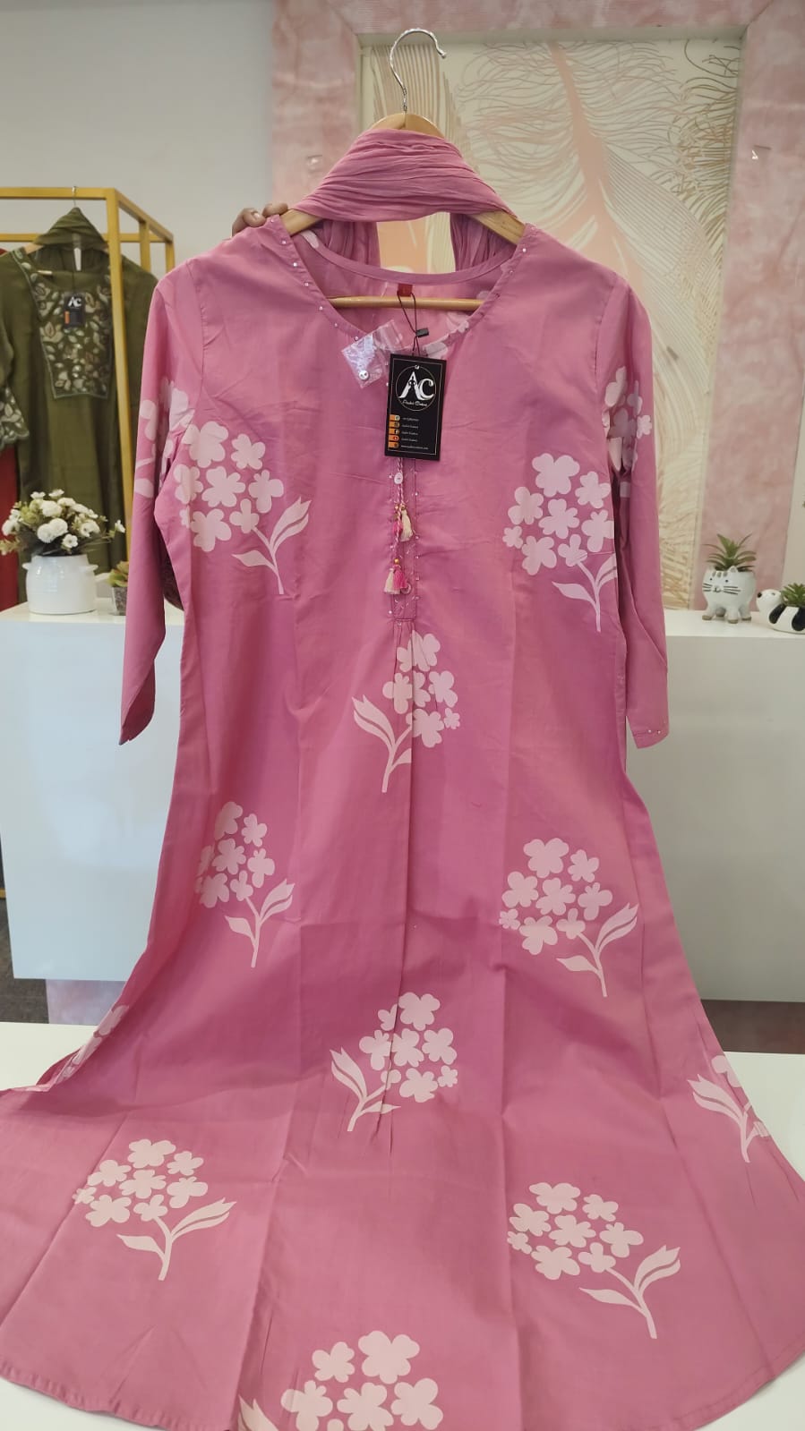 Pure cotton floral digital printed full suit