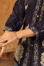 Pure crepe blue shirt