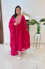 Pure Mul cotton Anarkali lining suit set