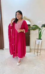 Pure Mul cotton Anarkali lining suit set