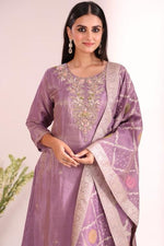 Shimmer tissue handwork shirt paired with banarasi dupatta and a shantoon pant (extra margin available)