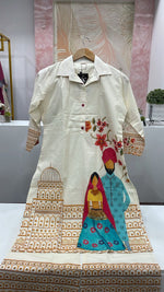 Digital printed cotton kurta and pant