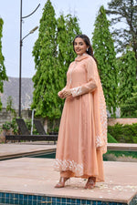 Premium designer Mul Chanderi suit set