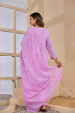 Fully embroidered lining full suit set