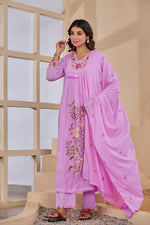 Fully embroidered lining full suit set