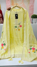 Super premium organza tissue embroidered suit set (extra margin available)