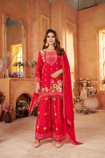 Pure crepe designer beautifully embellished suit set