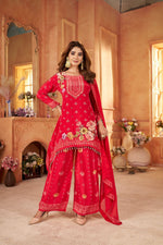 Pure crepe designer beautifully embellished suit set