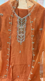 Beautiful russian silk suit set with hand work