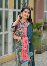 Wow smart digital printed cotton full suit set