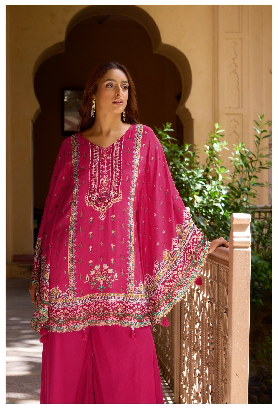 Pure crepe designer palazzo set