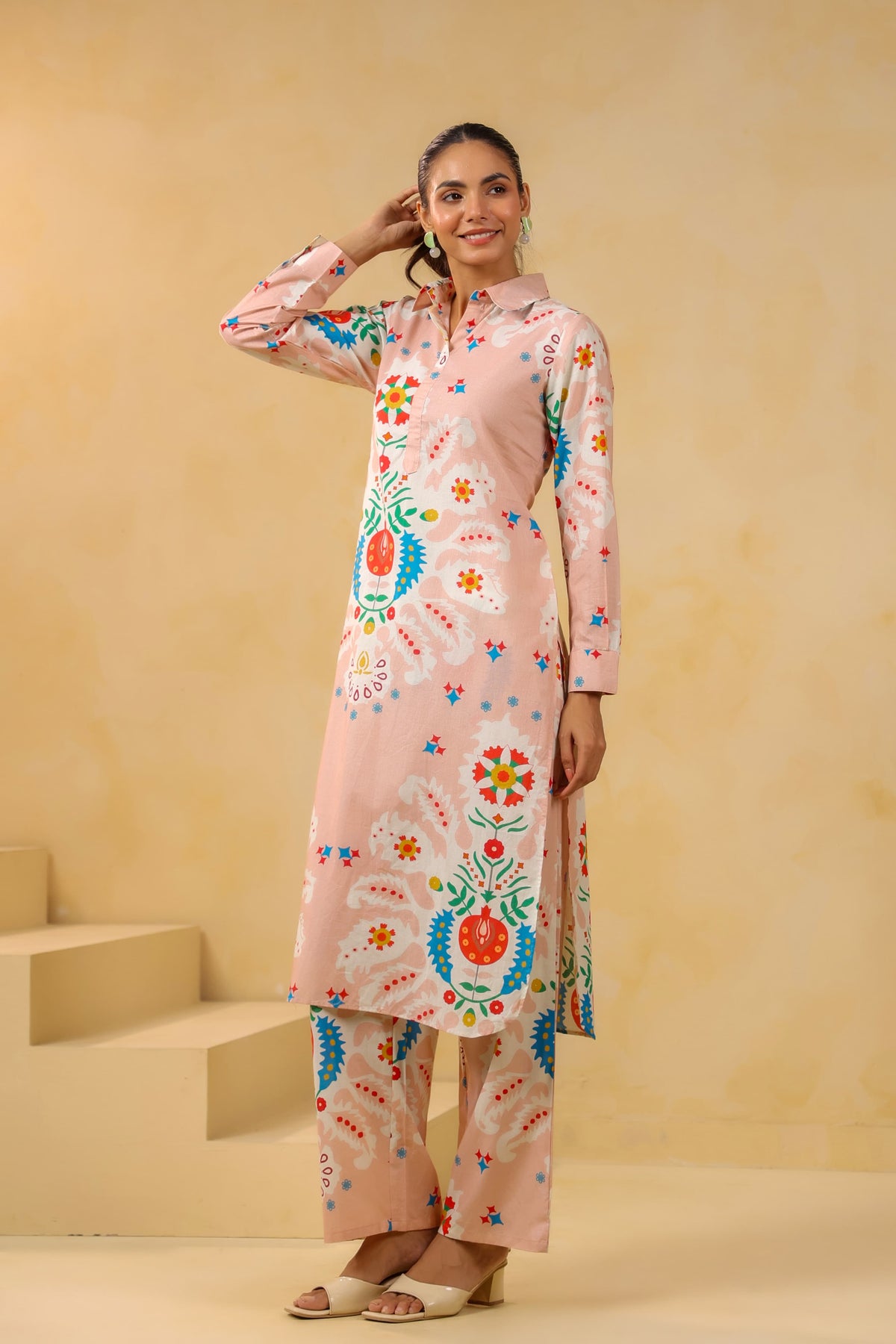 Smart digital printed pockets co ord