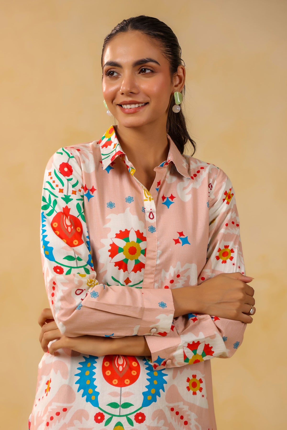 Smart digital printed pockets co ord