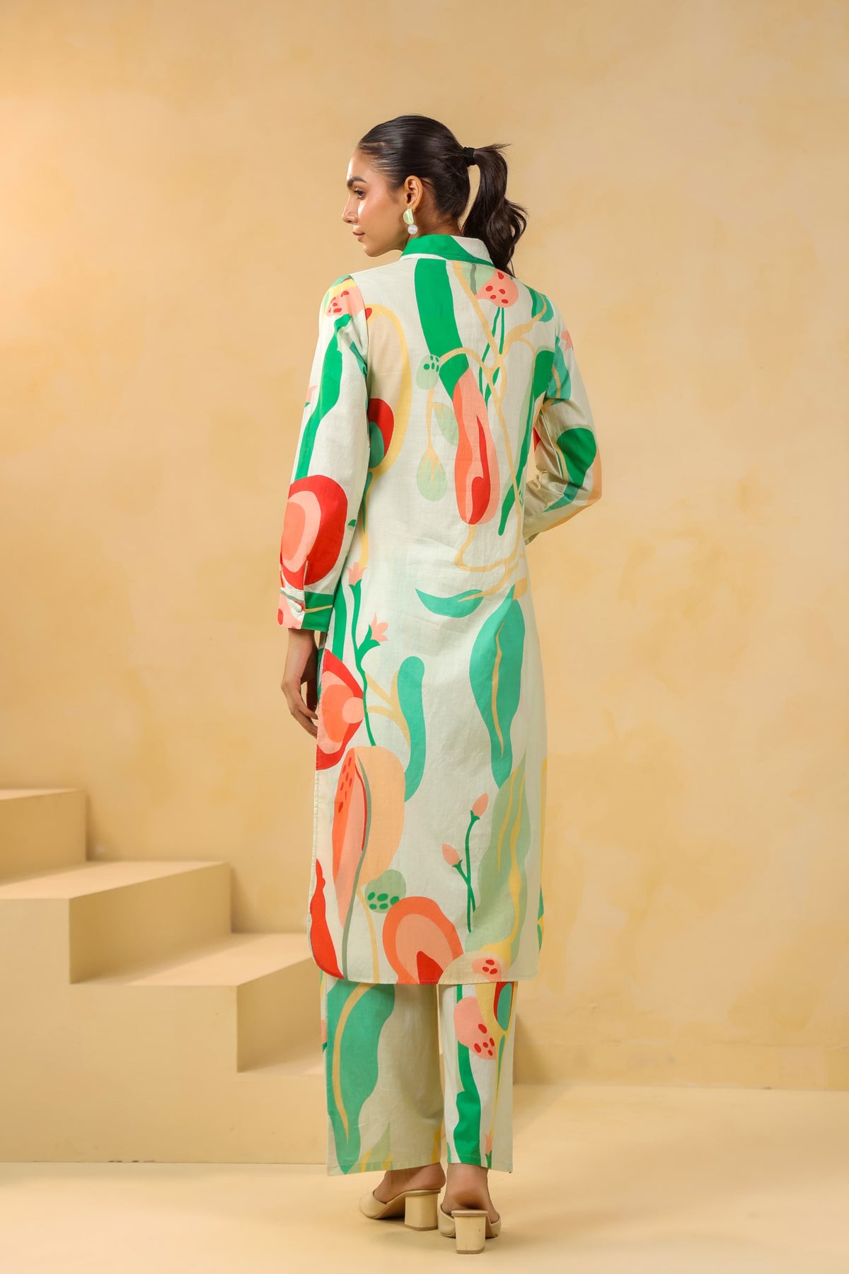 Smart digital printed pockets co ord