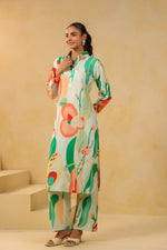 Smart digital printed pockets co ord