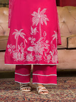 Beautifully embroidered cotton suit set