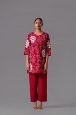 Muslin embroidered co ord set