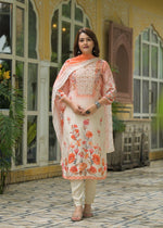 Premium pure crepe lining full suit set