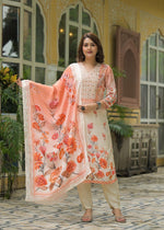 Premium pure crepe lining full suit set