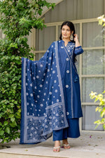 Angrakha pattern pure cotton full suit set
