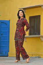 Smart heavy rayon embellished co ord set