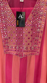 Pure crepe stripe lining suit set