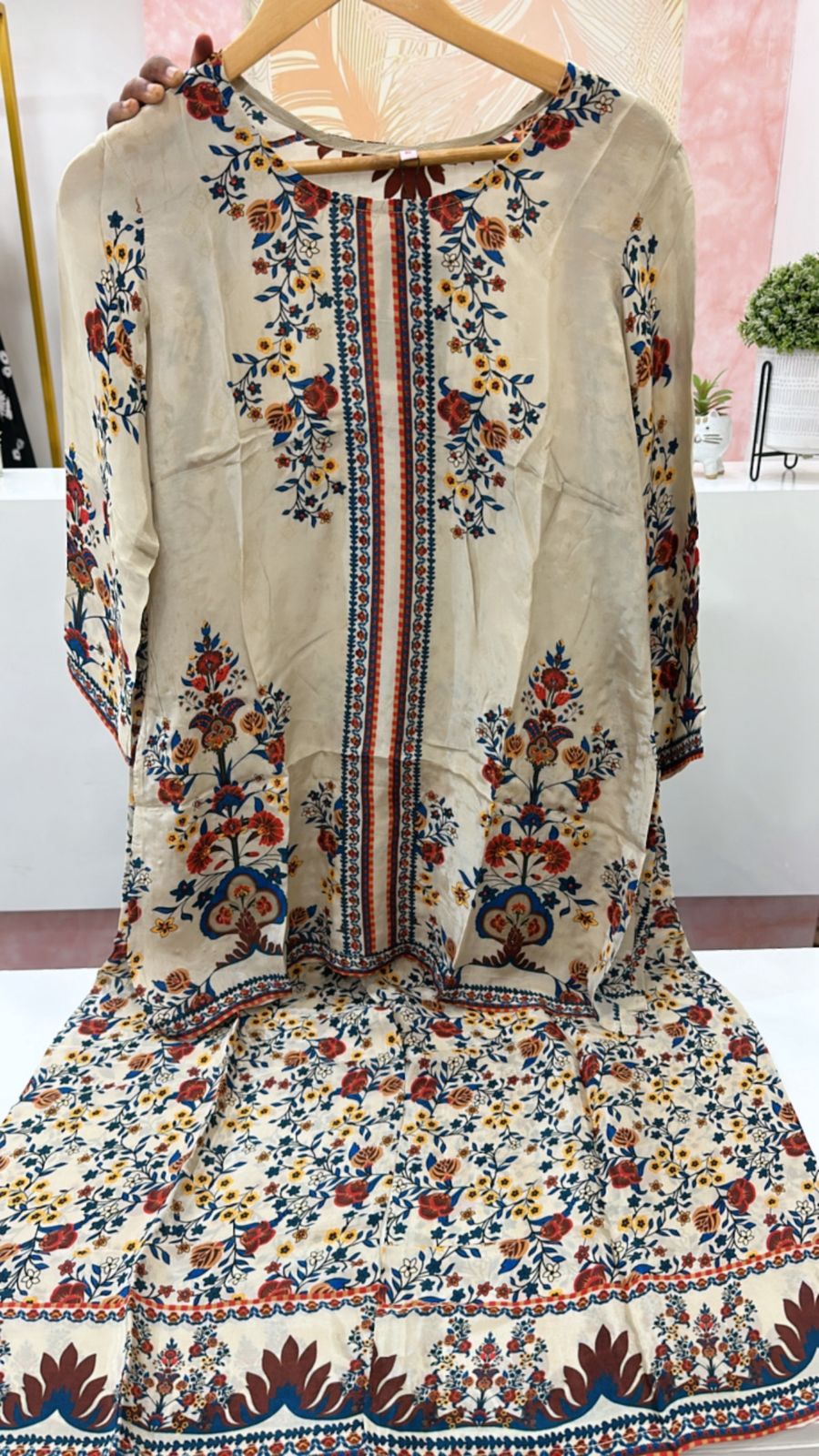 Restocked !! Pure crepe Kalamkari co ord set !!
