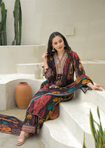 Premium chinon V neck suit set designer suit