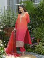 Pure crepe Zari detailing lining suit set. Very premium fabric quality