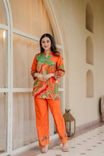 Pretty Mul silk digital printed Co ord