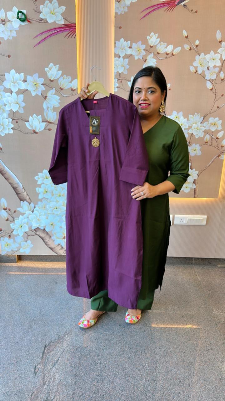 Raw silk smart kurta pant