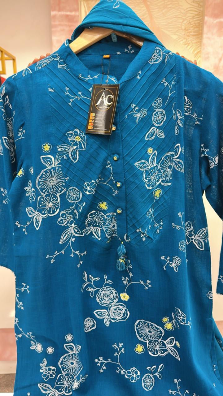 Pure cotton digital printed suit set