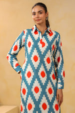 Smart digital printed cotton co ord set