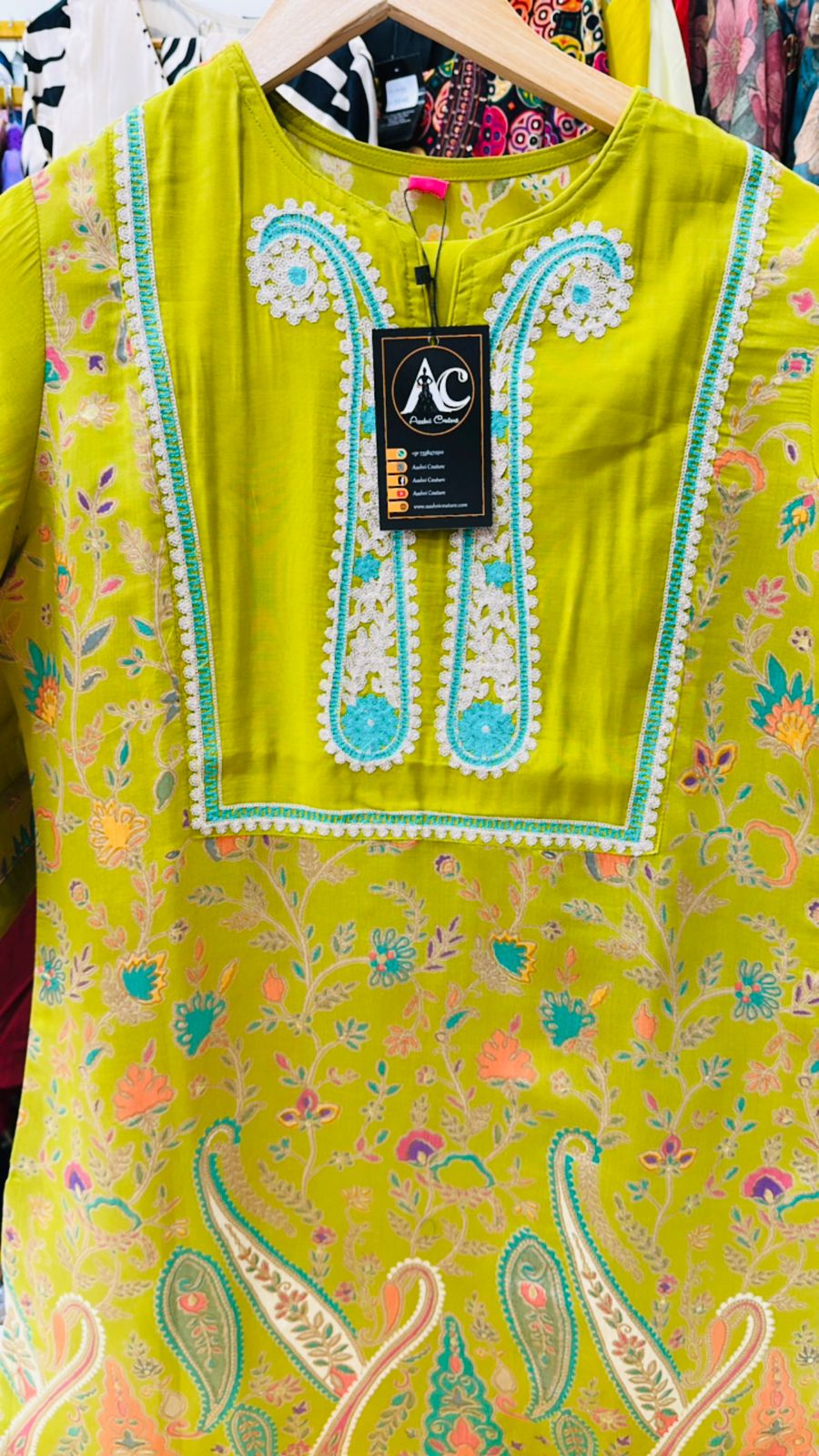 Modale Kalamkari kurta pant in green