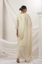 Pretty ivory handwork sharara set