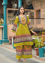 Pretty premium digital printed cotton co ord