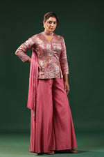 Pretty silk party wear palazzo set