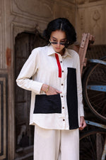 Textured premium cotton shirt