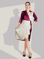 Satin silk wrap on dress