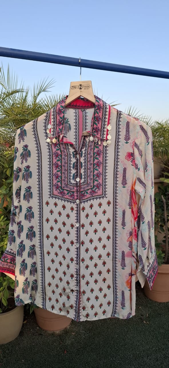 Super petty pure crepe shirt