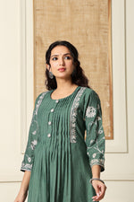 Muslin Zari detailing kurta pant