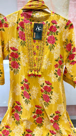 Pure cotton designer pocket floral suit set