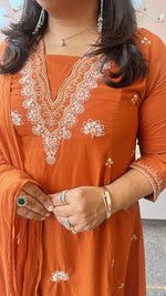 Pure cotton full embroidered suit set