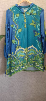Mul silk smart Kalamkari top