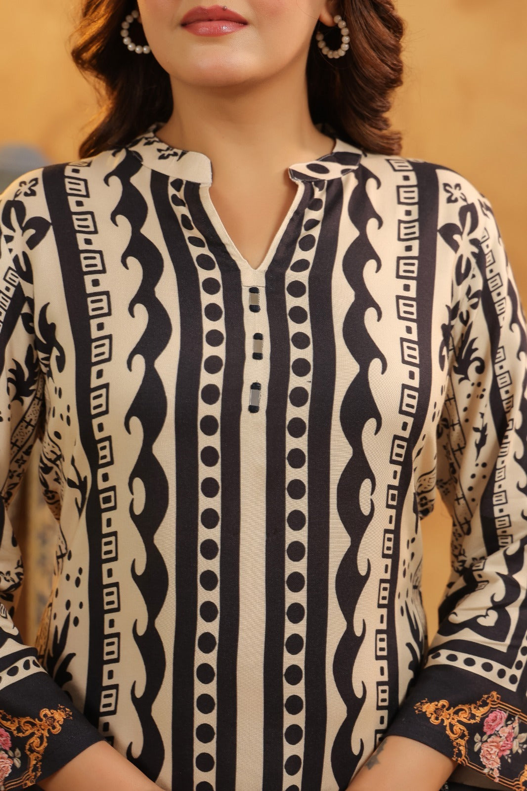 Mul silk digital printed co ord