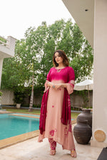 Pure Mul silk Shivori dupatta set