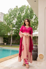 Pure Mul silk Shivori dupatta set